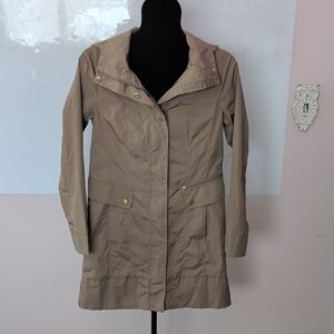 Cole Haan Women's Packable Champagne Colored Trench Coat